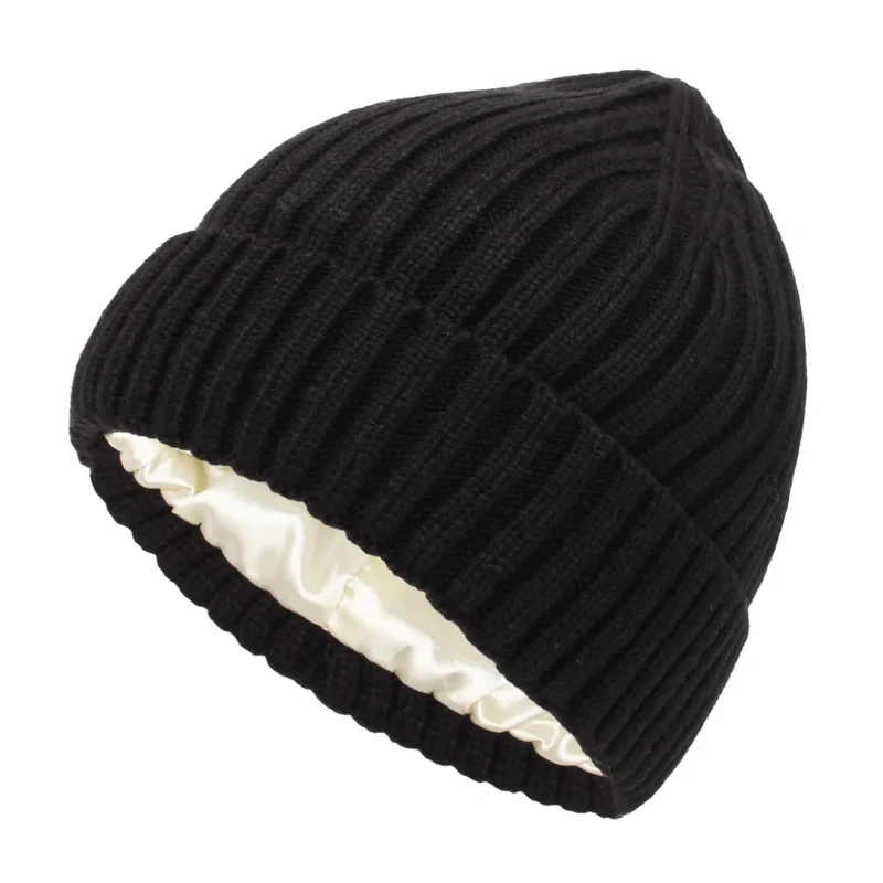Bonnet Mixte Doublure en Satin - Prenez soin de vos Cheveux