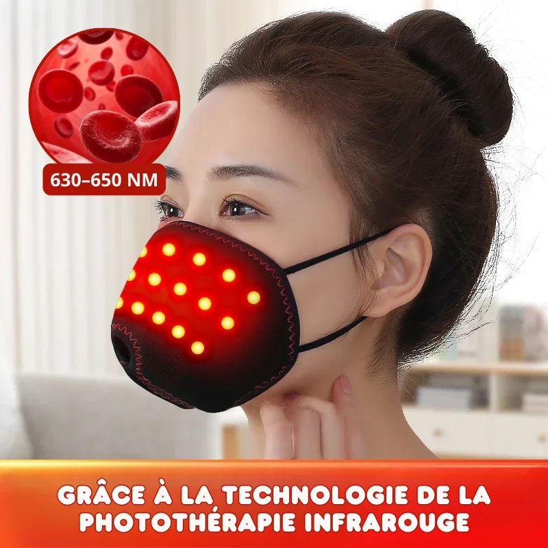 Masque Facial Thérapie Infrarouge Nasale - Soulagement Nez bouché & Rhinite