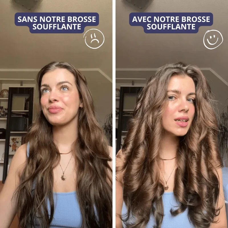 Brosse Soufflante 5 en 1 à Air Chaud - Séchage, Lissage & Brushing Rapide