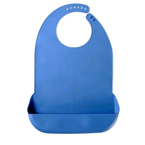 Bavoir Repas Adulte en Silicone – Imperméable & Profond
