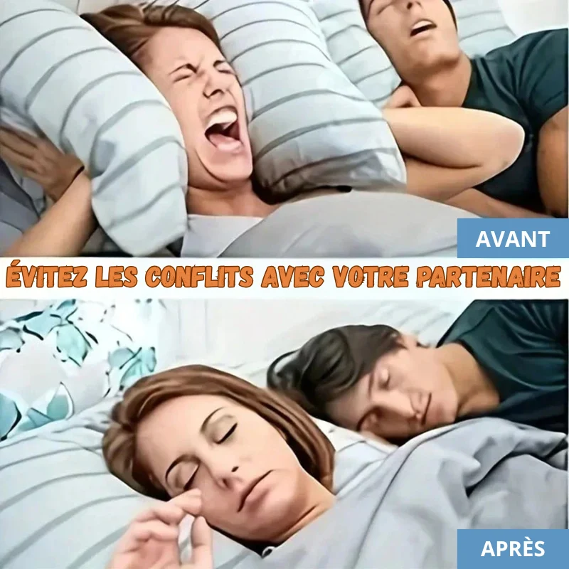 Lot de 4 Pince-Nez Anti-Ronflement - Sommeil de Qualité
