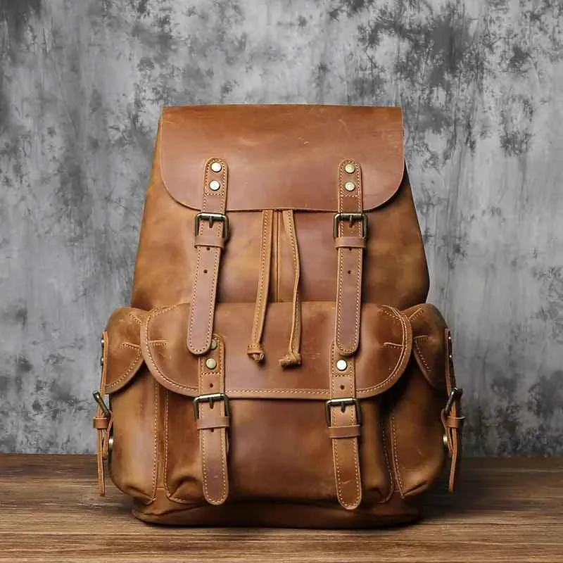 Zaino Vintage da Uomo con Ampio Interno