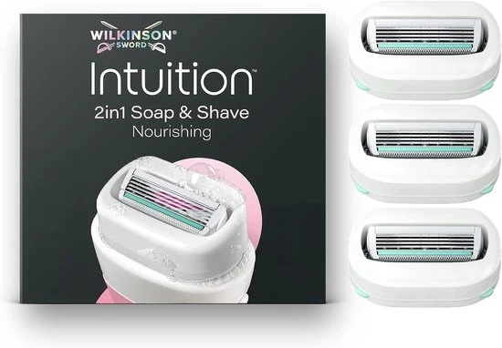Wilkinson Sword Intuition Soap & Shave Nourishing, 3 reservemesjes
