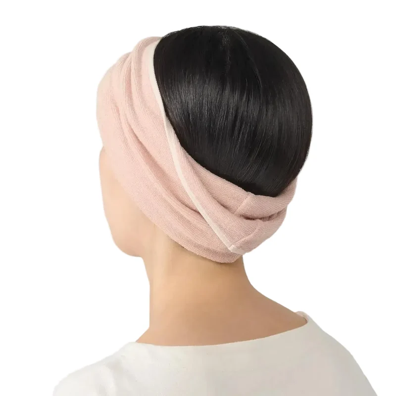 MUJI Nobi Turban Pink Towel 9.8 x 13.4 in Easily Soft Hair Wrap