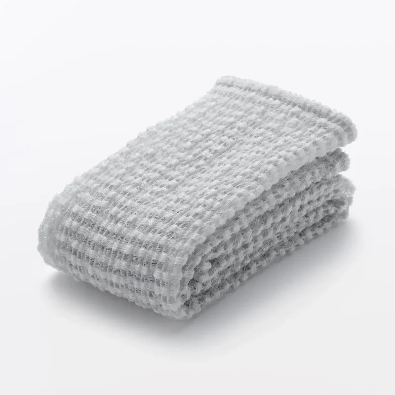 MUJI Foaming Body Towel Dark Gray 25 x 95 cm Rich Lather Bath