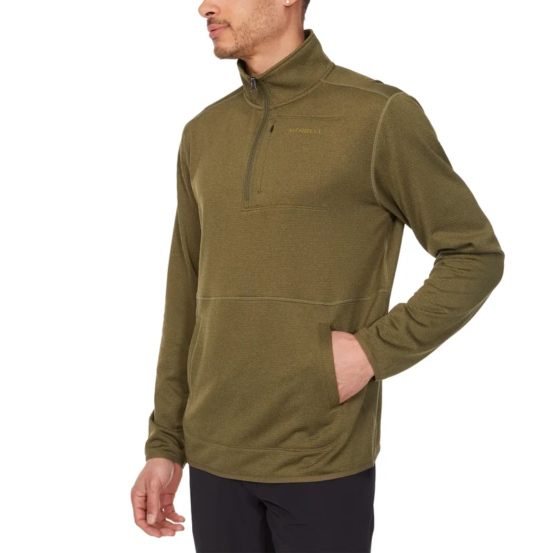 MERRELL - Chandail à Fermeture à Glissière un Quart pour Homme