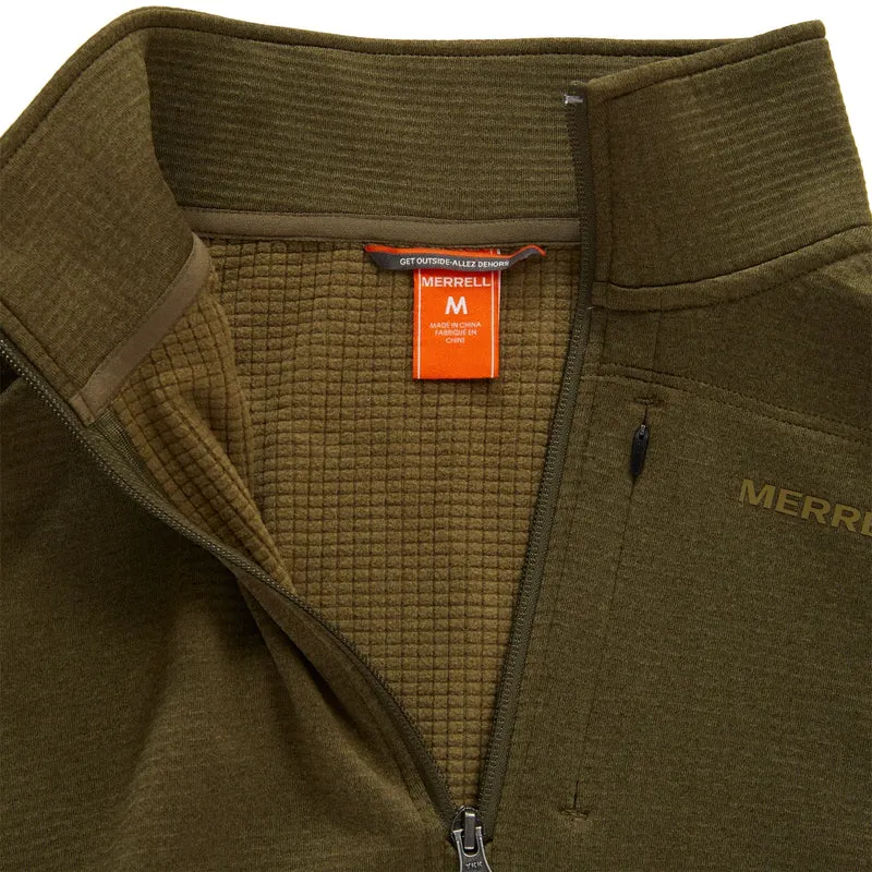 MERRELL - Chandail à Fermeture à Glissière un Quart pour Homme