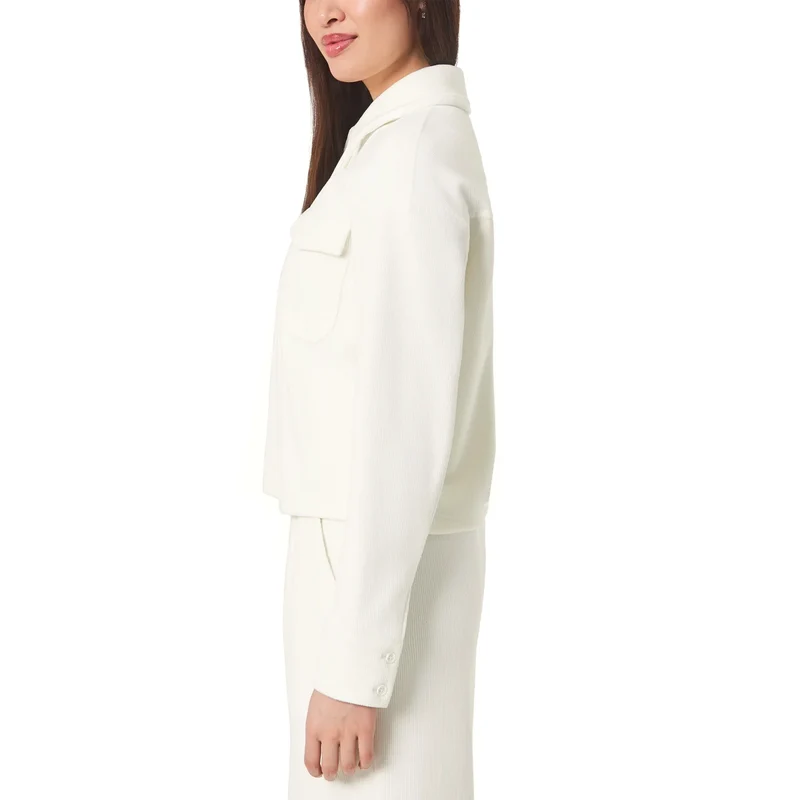 MONDETTA - Veste Courte en Velours Côtelé pour Femme