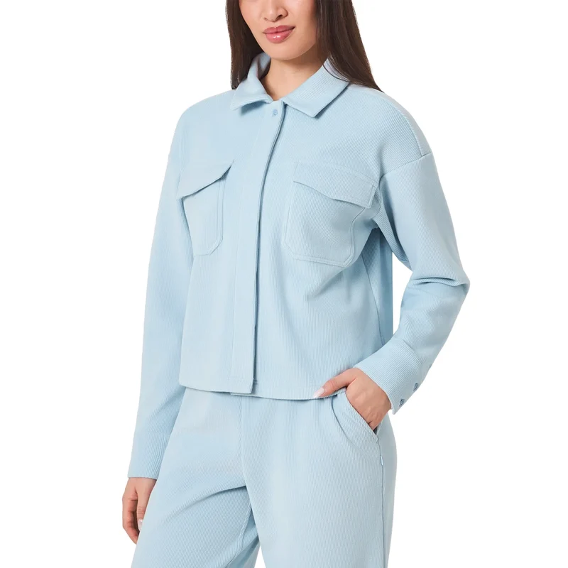 MONDETTA - Veste Courte en Velours Côtelé pour Femme