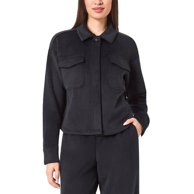 MONDETTA - Veste Courte en Velours Côtelé pour Femme