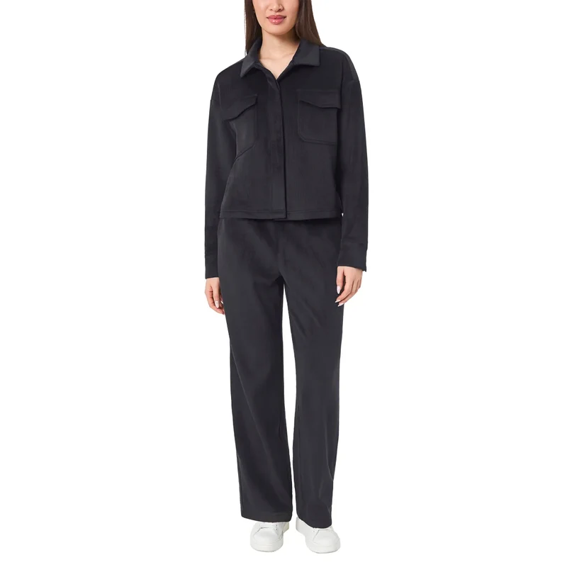 MONDETTA - Veste Courte en Velours Côtelé pour Femme