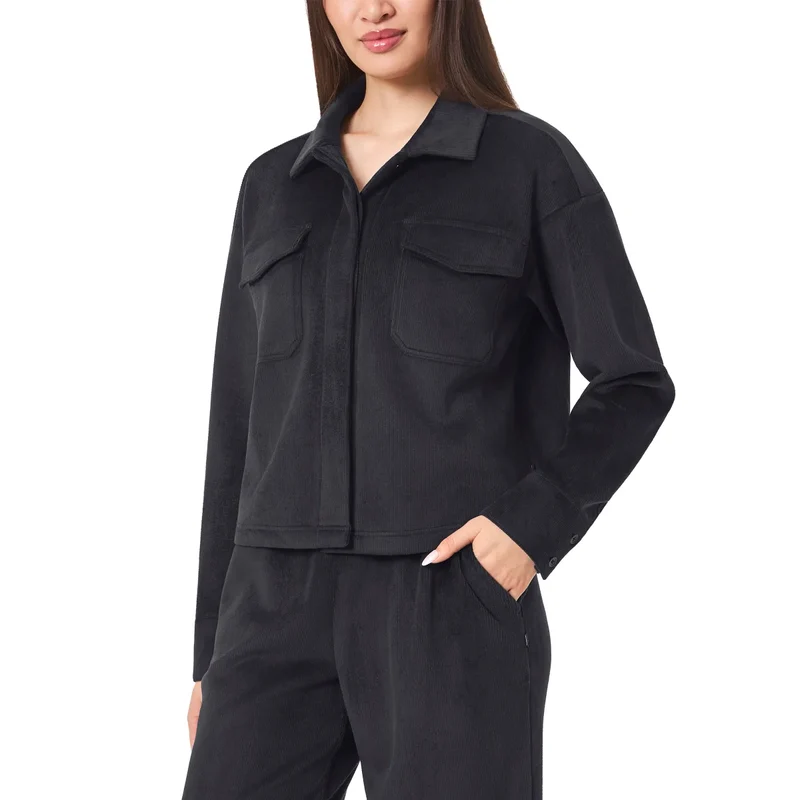 MONDETTA - Veste Courte en Velours Côtelé pour Femme