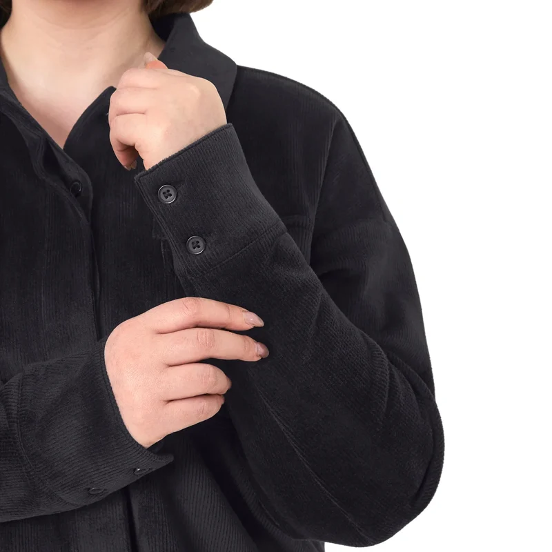 MONDETTA - Veste Courte en Velours Côtelé pour Femme