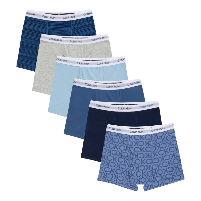 CALVIN KLEIN - Paquet de 6 Caleçons pour Garçon