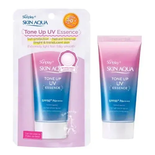Skin Aqua Transparency UV Essence Sunscreen Lavender SPF50+ 80g Set 2