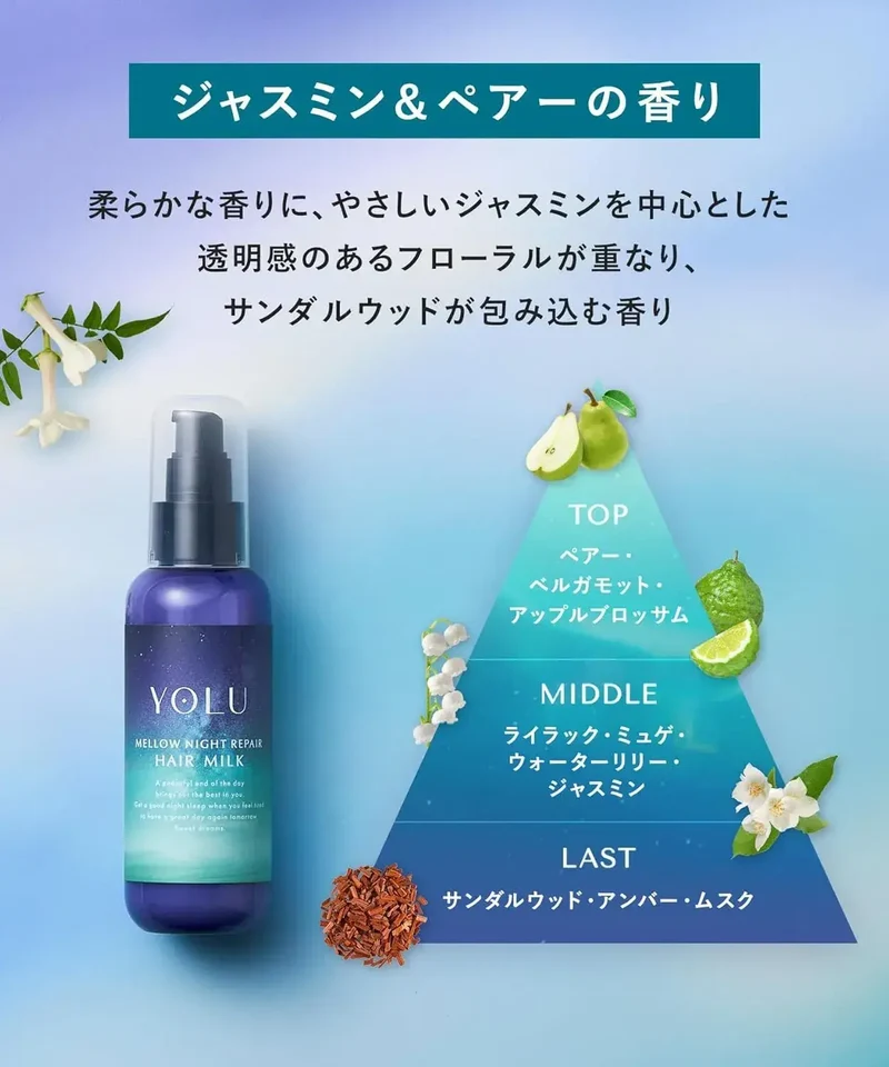 Yolu Yoru Hair Milk Mellow Night Repair for Damaged Hair Care