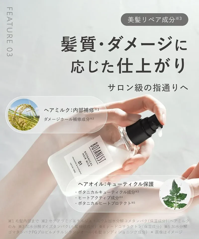 Botanist Hair Milk Smooth Hair Damage Repair Treatment 120ml
