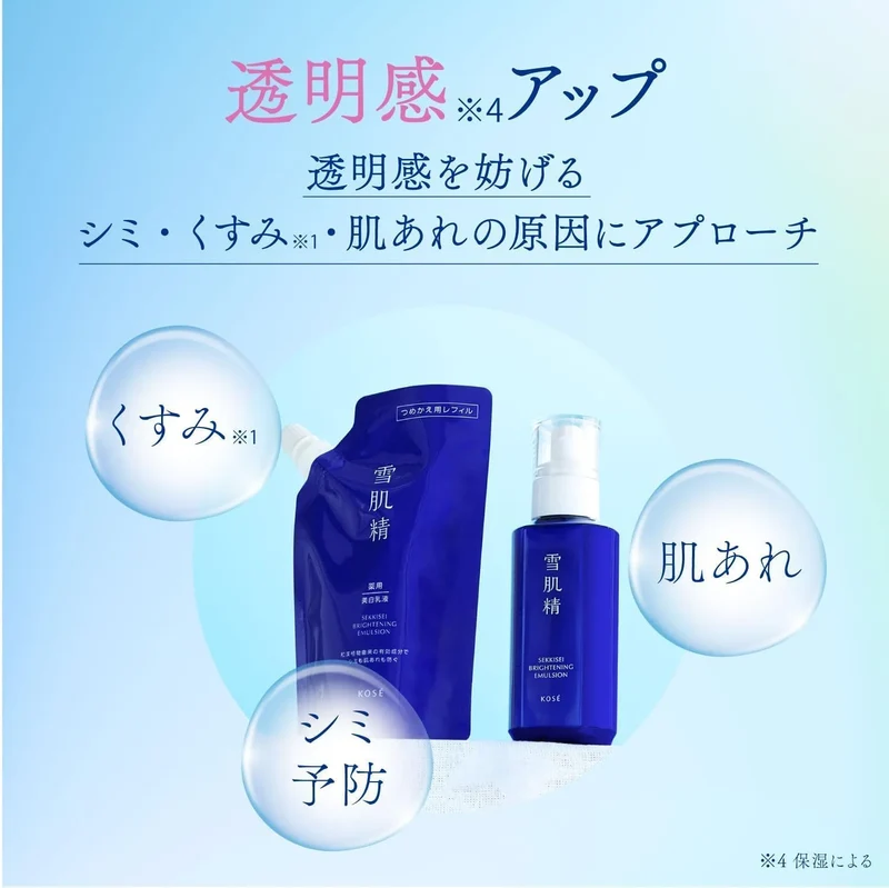 Sekkisei Whitening Emulsion 20mL Medicated Brightening Lotion for Skin Care