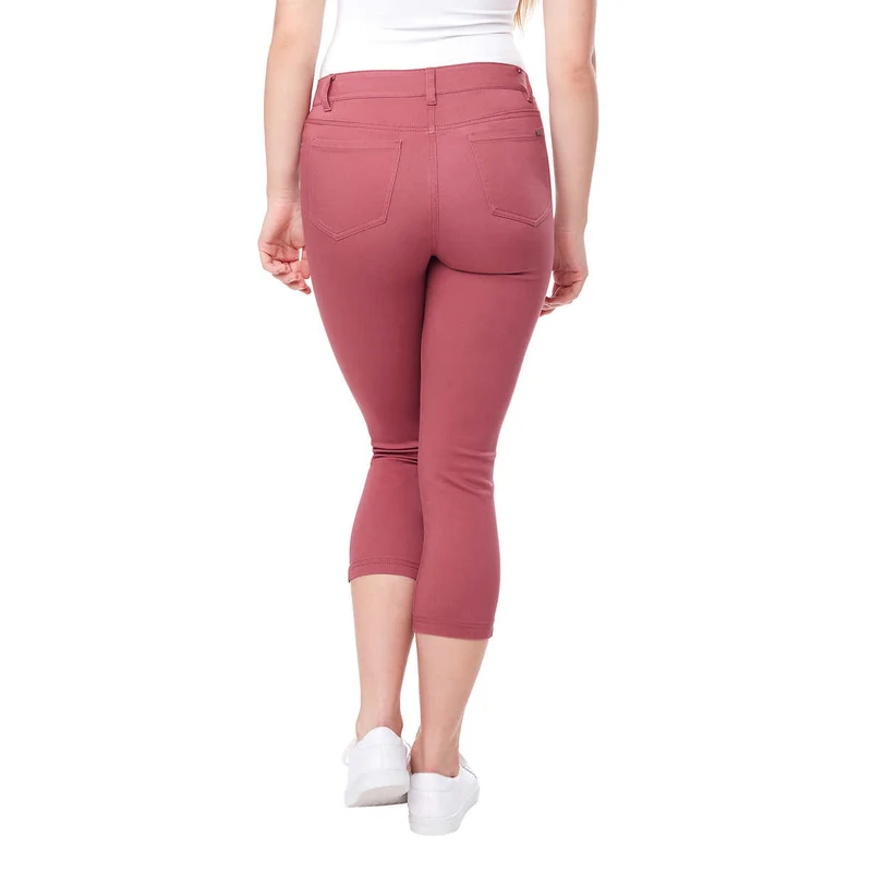 UP! CROP - Pantalon Court Enfilable à 5 Poches pour Femme
