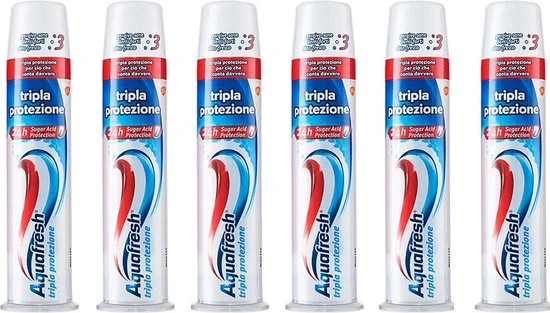 Aquafresh - Tandpasta - Fresh & Minty - Triple Protection - 100ml x 6