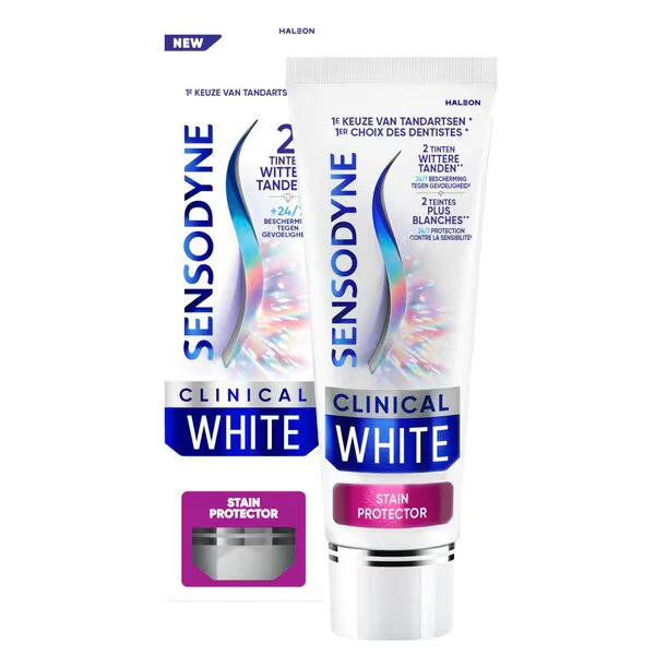 Sensodyne Clinical White Stain Protector x4 stuk