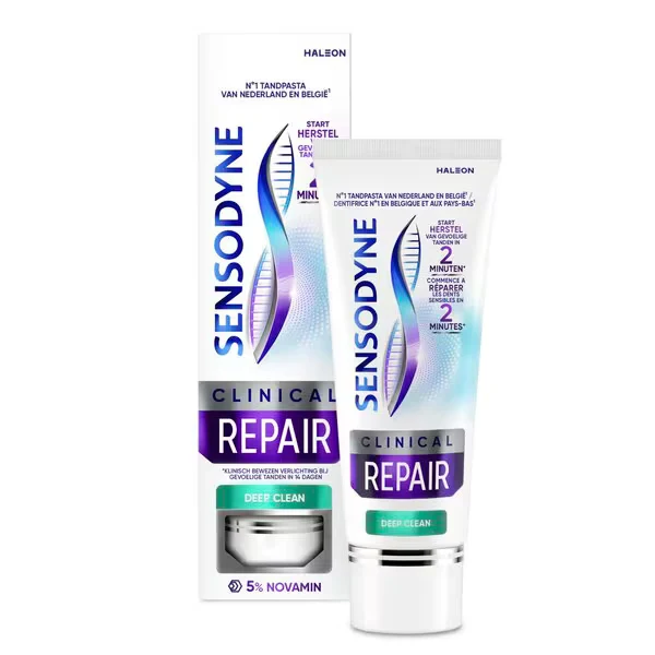 4x Sensodyne Clinical Repair Deep Clean Tandpasta
