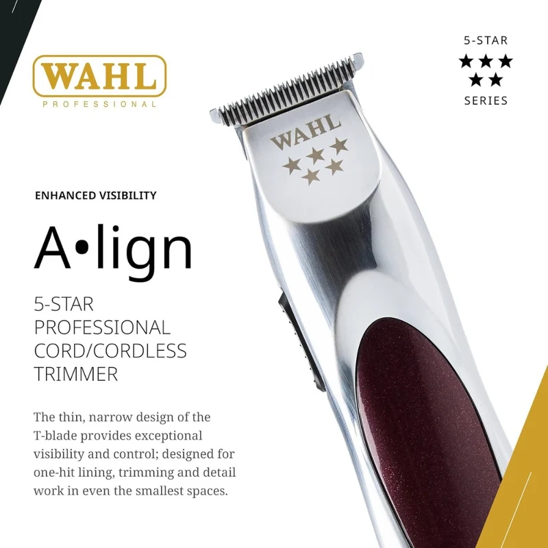Tondeuse de finition sans fil "5 Star A-Lign" avec lames en T compactes réglabes à zéro