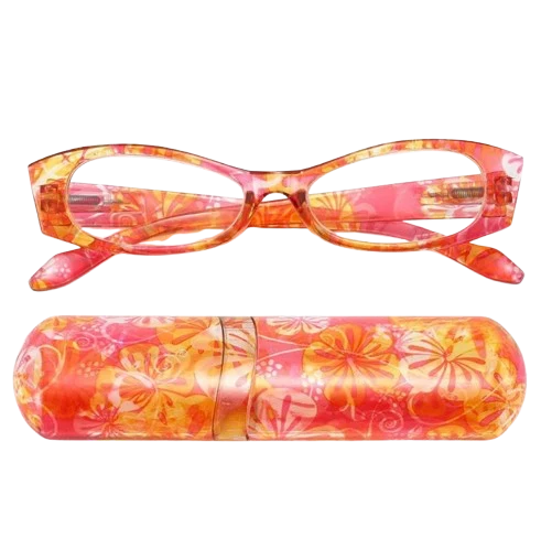 Lunettes de lecture pour presbyte à Motif floral - Étui OFFERT