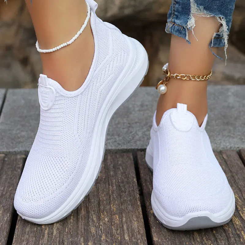 Baskets Femme Confort Respirant Sans Lacets