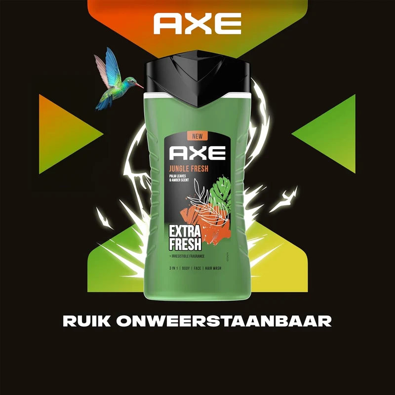 AXE Jungle Fresh 3-in-1 Shower Gel 6 x 250 ml