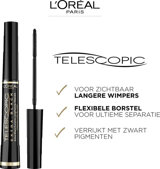 L’Oréal Paris Telescopic Mascara - Lengte Mascara en Extra Zwart