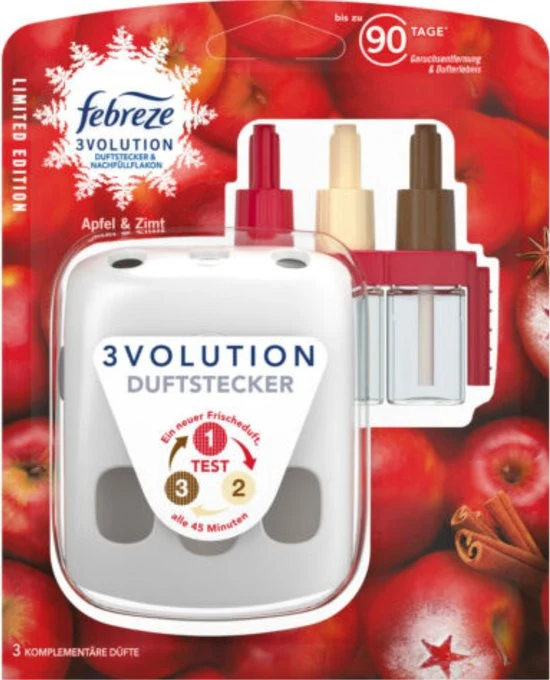 Ambi Pur Febreze 3Volution Appel - Kaneel - Luchtverfrisser Starterset