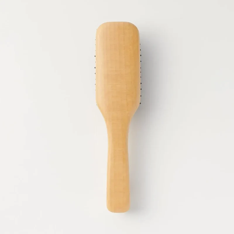 Muji Beech Wood Mixed Bristle Hair Brush 20cm for Styling