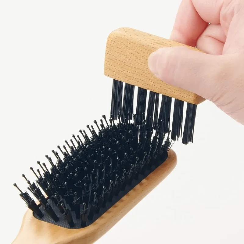 Muji Beech Wood Mixed Bristle Hair Brush 20cm for Styling
