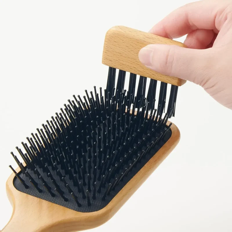 Muji Beech Wood Hair Brush Cleaning Tool 6cm for Daily Use