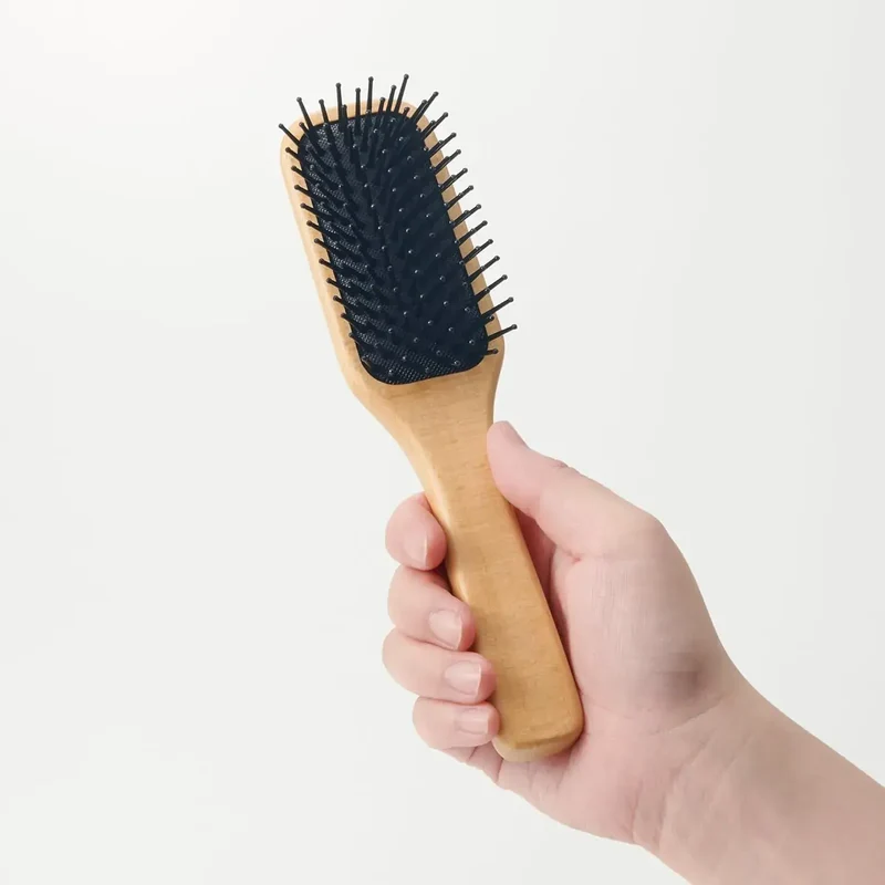 Muji Beech Wood Hair Brush 20cm for Smooth Styling & Care