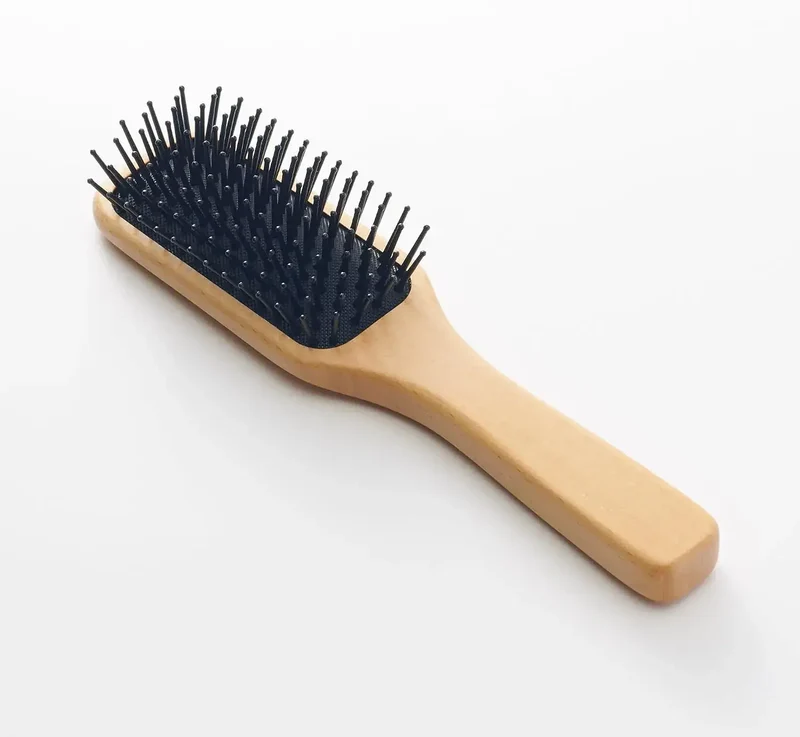 Muji Beech Wood Hair Brush 20cm for Smooth Styling & Care