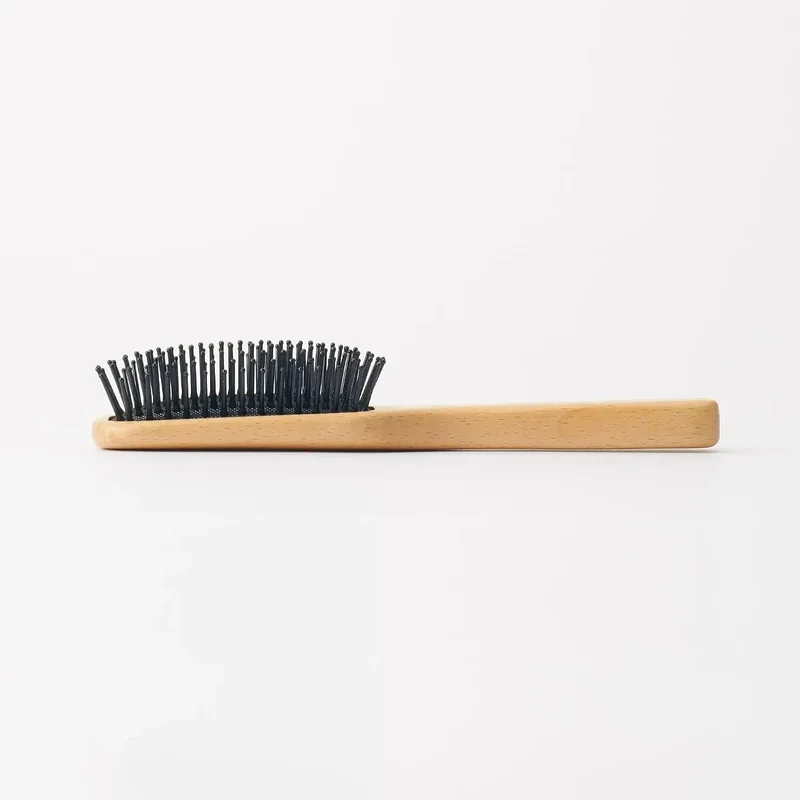Muji Beech Wood Hair Brush 20cm for Smooth Styling & Care