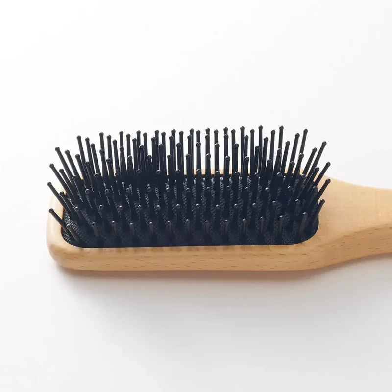 Muji Beech Wood Hair Brush 20cm for Smooth Styling & Care