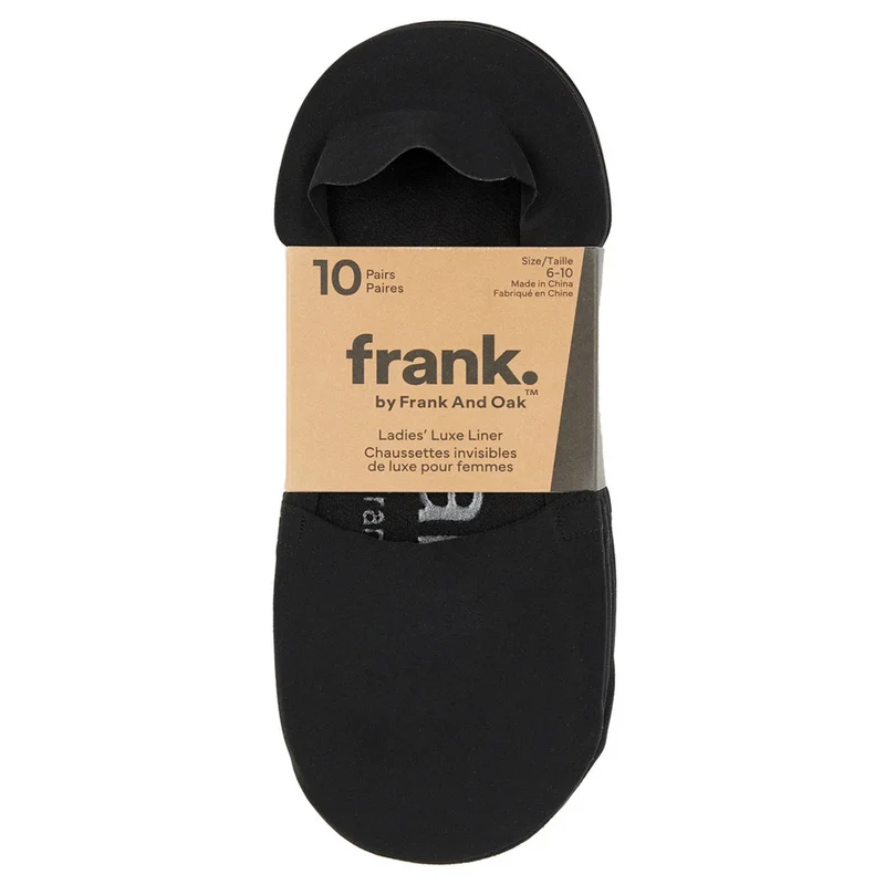 FRANK. BY FRANK AND OAK - 10 Paires de Chaussettes Invisibles de Luxe pour Femme