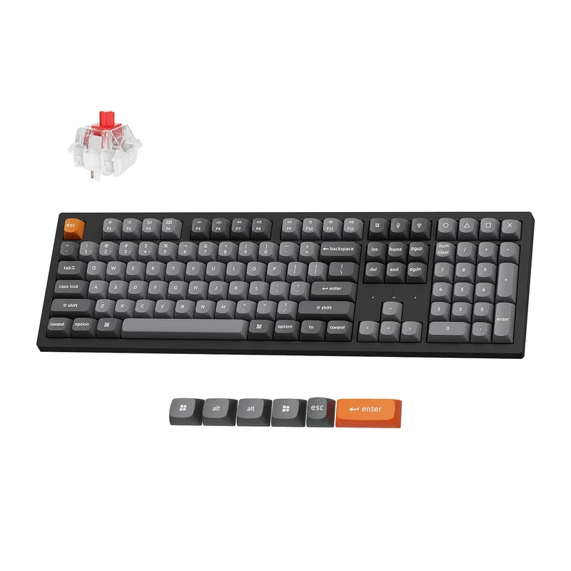 KEYCHRON - Ensemble K10 Max Clavier Mécanique et Souris M2 avec Repose-Poignet