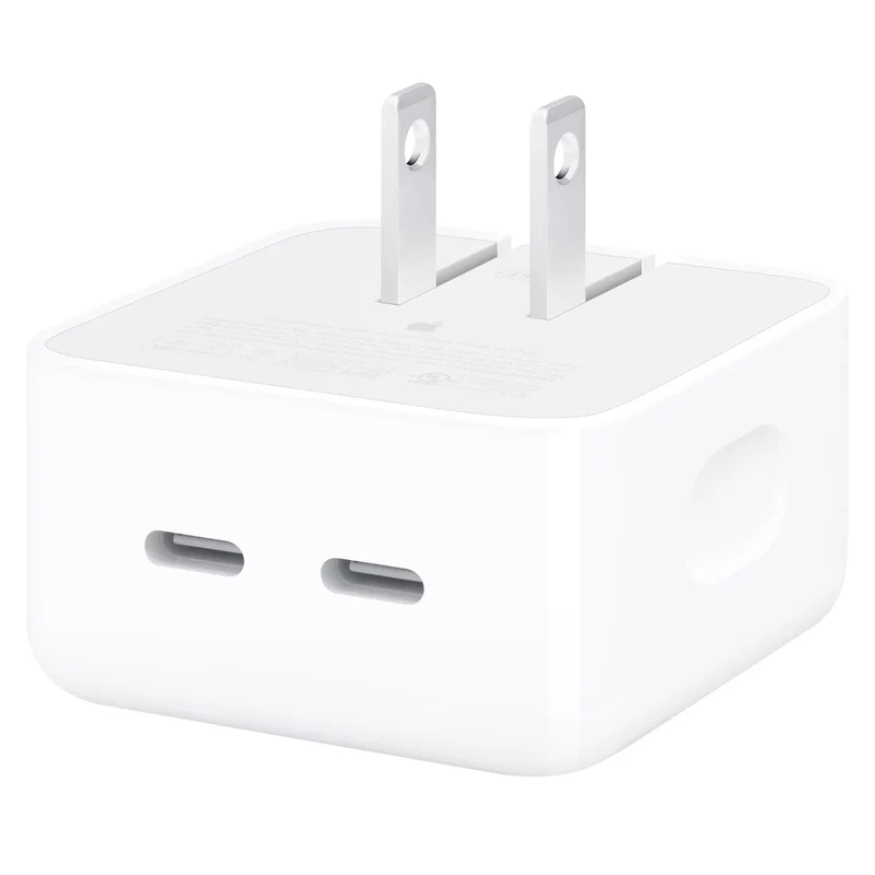 APPLE - Adaptateur d'Alimentation Compact de 35W à Double Port USB-C