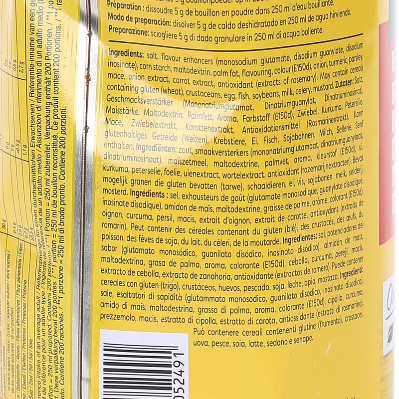 Bouillon saveur bœuf