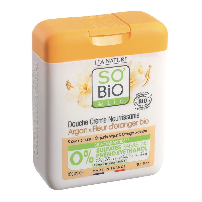 Crème de douche argan et fleur d'oranger