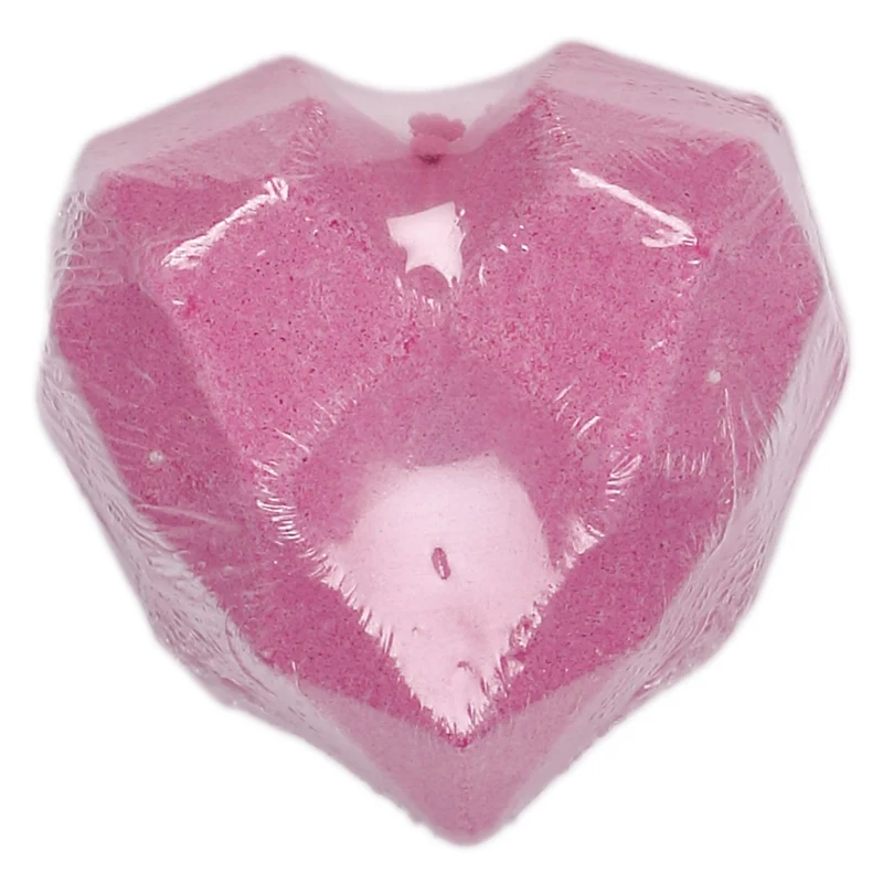 Bombe de bain cœur colorés