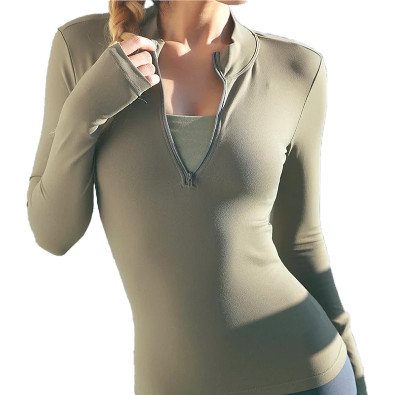 Zip Shirt - Haut de sport manches longues mitaines