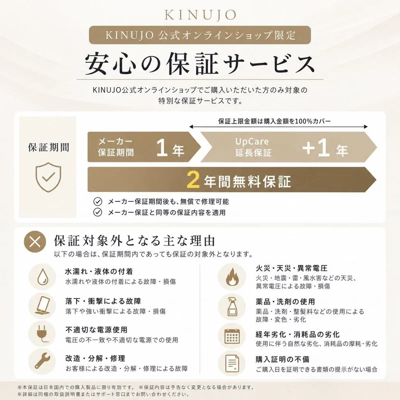 KINUJO Silk Premium Hair Dryer HP001 Japan Domestic Model AC100V