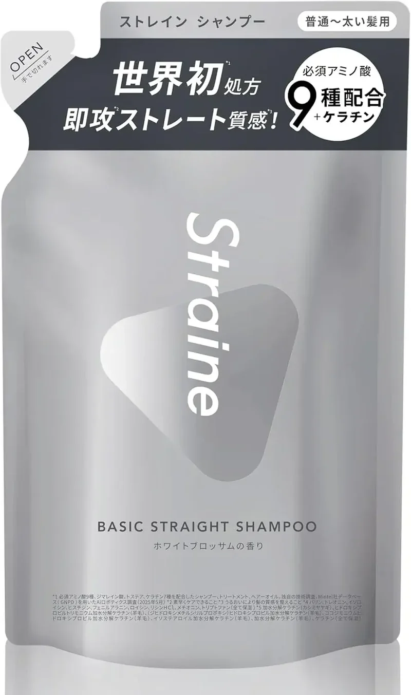 Straine Basic Straight Shampoo White Blossom Fragrance 65ml Refill