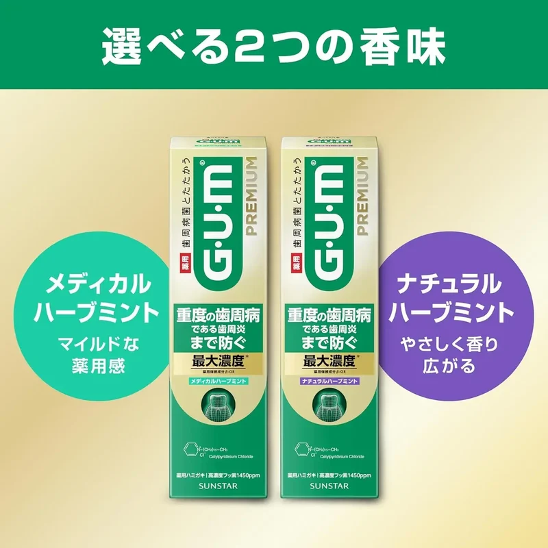 Gum Premium Toothpaste Mint Periodontal Disease Prevention 85g