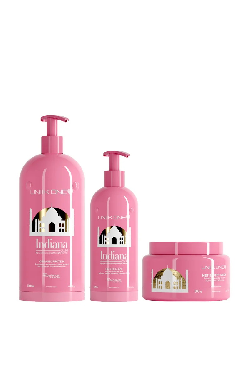Kit de lissage - Indiana Gloss - Maxi format - 3 soins